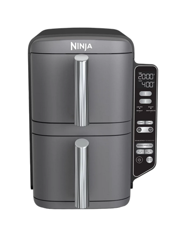 Friteuză cu aer cald Ninja Double Stack XL SL400EUWH, Alb