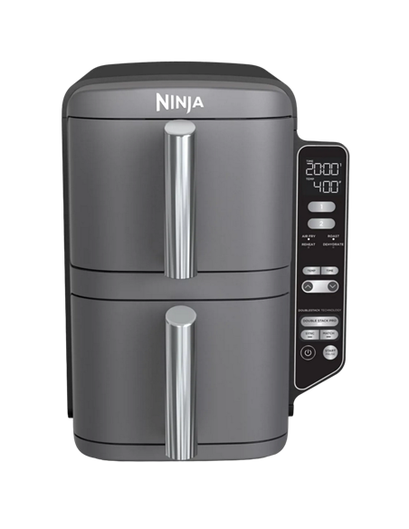 Friteuză cu aer cald Ninja Double Stack XL SL400EUWH, Alb