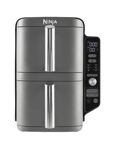 Friteuză cu aer cald Ninja Double Stack XL SL400EUWH, Alb