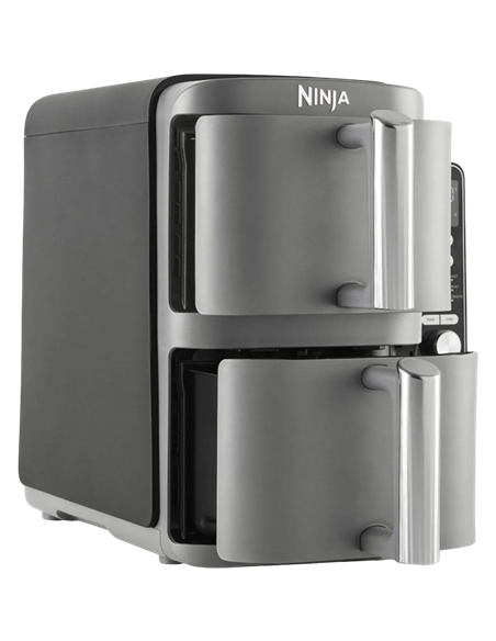 Friteuză cu aer cald Ninja Double Stack XL SL400EUWH, Alb