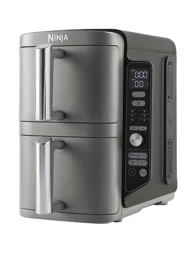 Friteuză cu aer cald Ninja Double Stack XL SL400EUWH, Alb