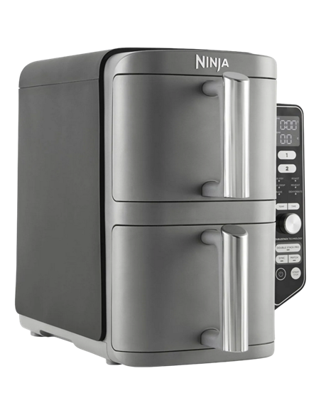 Friteuză cu aer cald Ninja Double Stack XL SL400EUWH, Alb
