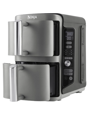 Friteuză cu aer cald Ninja Double Stack XL SL400EUWH, Alb