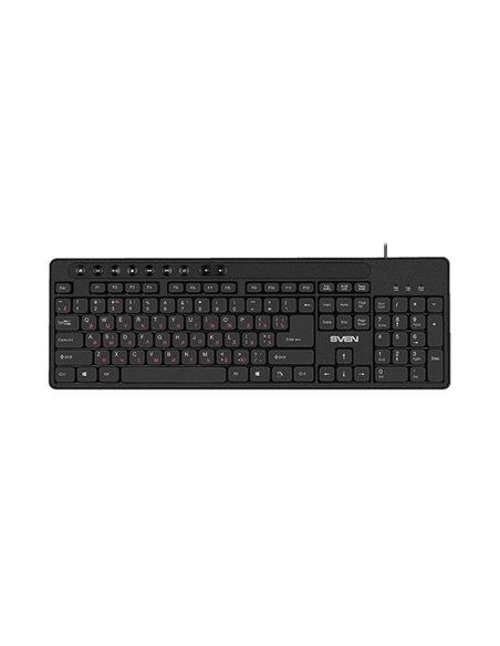 Клавиатура SVEN KB-C3060, Проводное, Чёрный