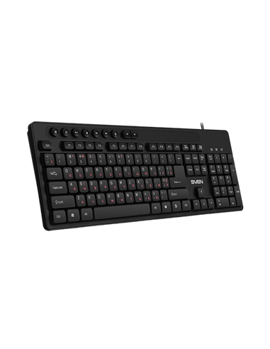 Tastatură SVEN KB-C3060, Cu fir, Negru
