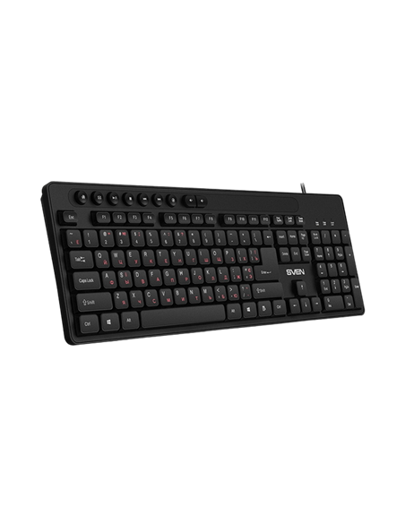 Клавиатура SVEN KB-C3060, Проводное, Чёрный