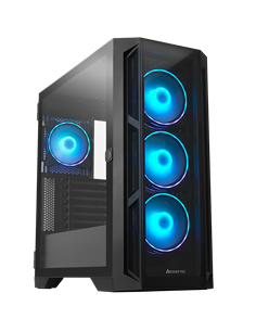 Carcasă PC Chieftec GA-01B-TG-OP, Midi-Tower, Fără PSU, Negru
