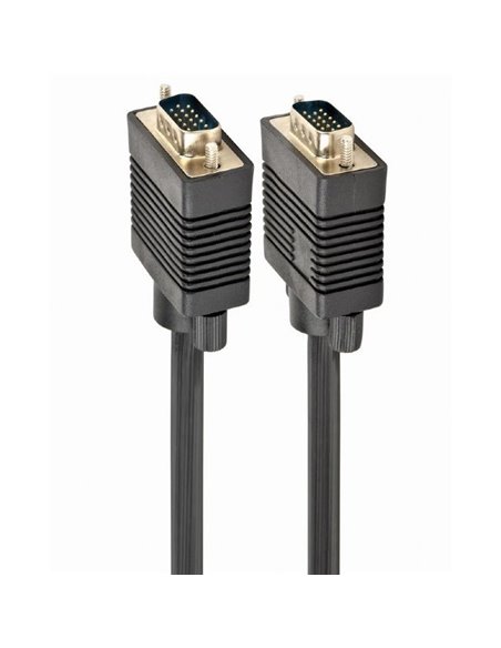 Видео кабель Cablexpert CC-PPVGA-15M-B, VGA D-Sub (M) - VGA D-Sub (M), 15м, Чёрный