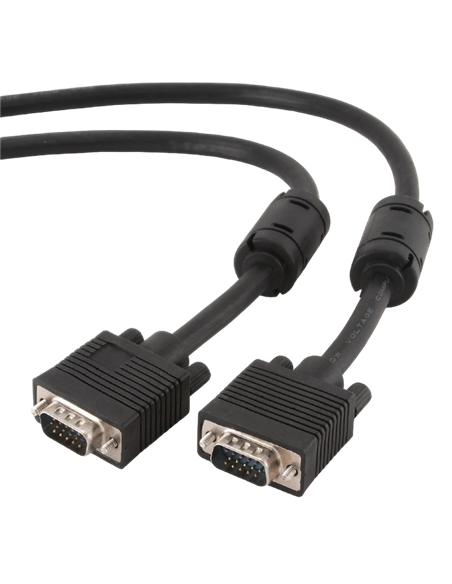 Cablu Video Cablexpert CC-PPVGA-5M-B, VGA D-Sub (M) - VGA D-Sub (M), 5m, Negru