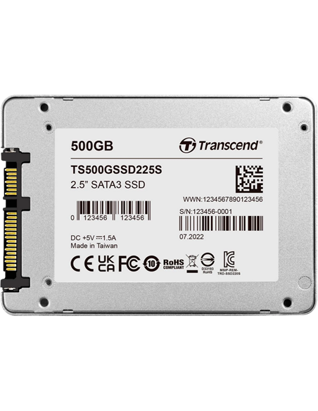 Накопитель SSD Transcend 225S, 500Гб, TS500GSSD225S