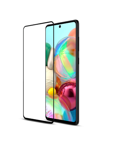 Защитное стекло Xcover Samsung Galaxy A71 Full Glue Premium, Чёрный