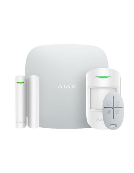 Panou inteligent de control al alarmei Ajax StarterKit, Alb