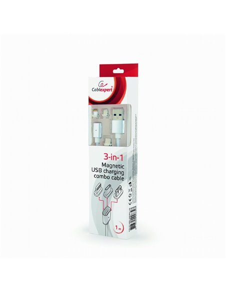 Adaptor pentru cablu USB Cablexpert CC-USB2-AMLM31-1M, /micro-USB Alb