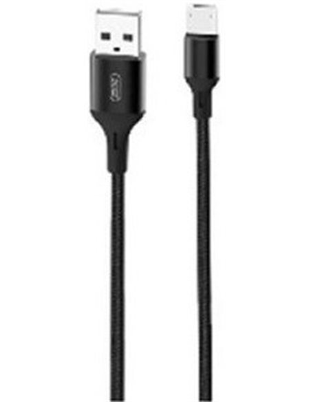 Кабель для зарядки и синхронизации XO NB143, USB Type-A/micro-USB, 2м, Чёрный