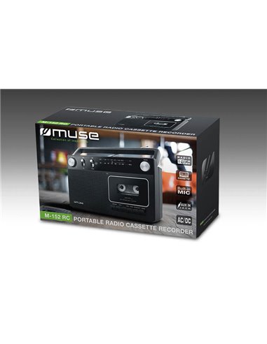 Radio portabil MUSE M-152 RC, Negru