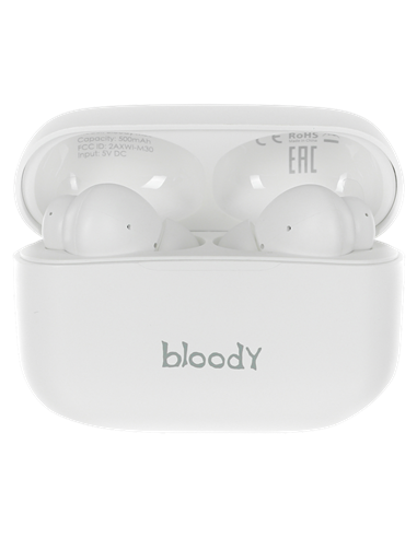 Căști gaming Bloody M30, Fără fir, Alb
