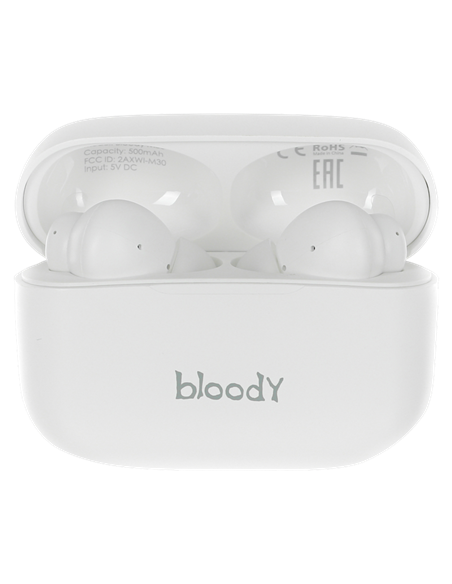 Căști gaming Bloody M30, Fără fir, Alb