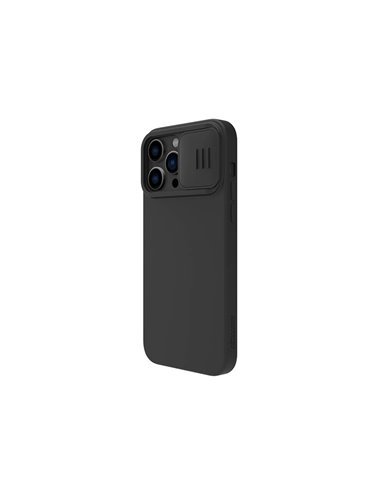 Husă Nillkin iPhone 14 Pro, CamShield Silky Silicone, Negru