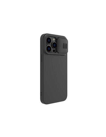 Чехол Nillkin iPhone 14 Pro, CamShield Silky Silicone, Чёрный