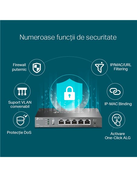 VPN Маршрутизатор TP-LINK ER605, Чёрный