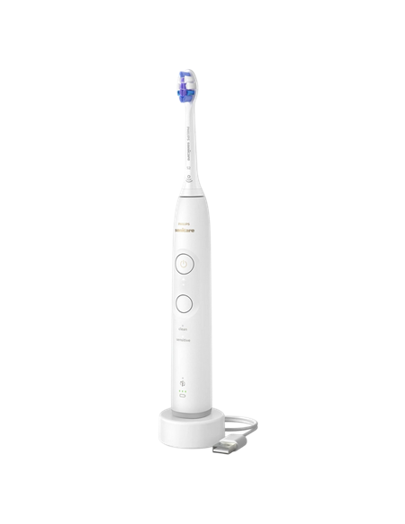 Электрическая звуковая зубная щетка Philips HX7400/01, Белый