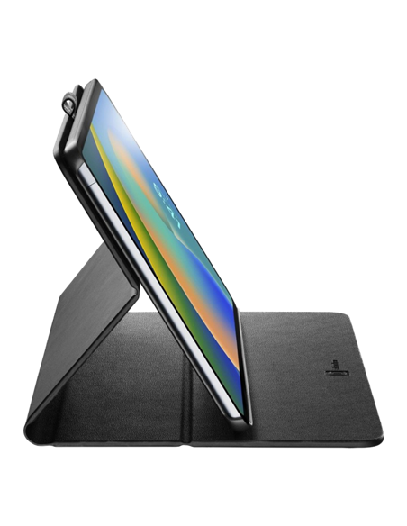 Husă pentru tabletă Cellularline Folio - iPad 10.9" 2022, 10,9", Piele artificială, Negru