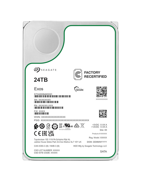 Жесткий диск Seagate Exos, 3.5", 24 TБ <ST24000NM000C-FR>