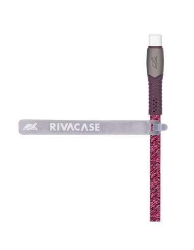 Кабель для зарядки и передачи данных Rivacase PS6105, USB Type-C/USB Type-C, 1,2м, Красный