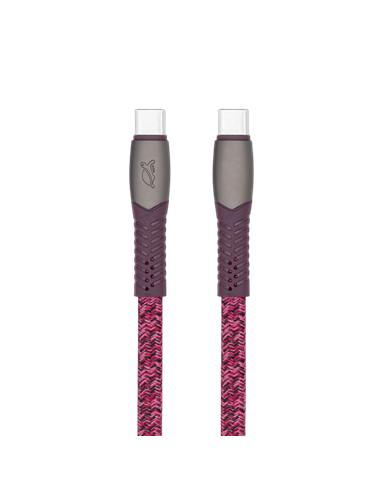 Cablu de încărcare și date Rivacase PS6105, USB Type-C/USB Type-C, 1,2m, Roșu