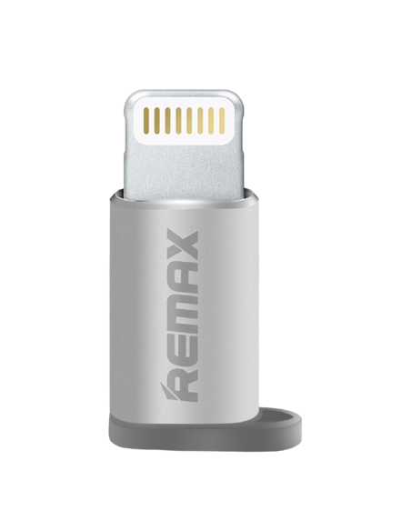Адаптер USB Remax RA-USB2, Micro-USB/Lightning, Серебристый