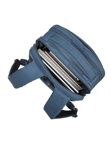 Rucsac pentru Laptop RivaCase Biscayne, 17.3", Poliester, Albastru