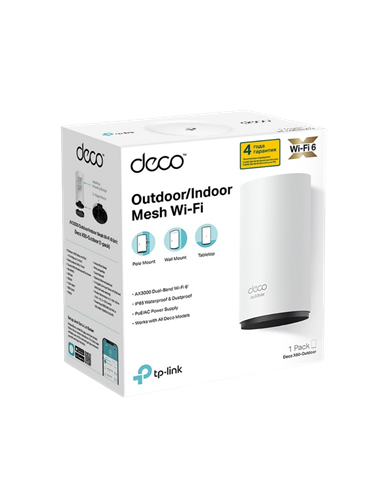 Sistem Wi-Fi Mesh TP-LINK Deco X50-Outdoor(1-pack), , Alb