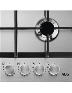 Газовая варочная панель AEG HGB64420SM, Нержавеющая сталь 2