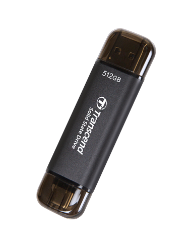 SSD portabil extern Transcend ESD310C, 512 GB, Negru (TS512GESD310C)