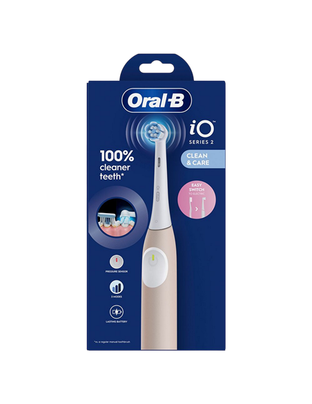 Periuță de dinți electrică Braun Oral-B iO2, Calm Pink