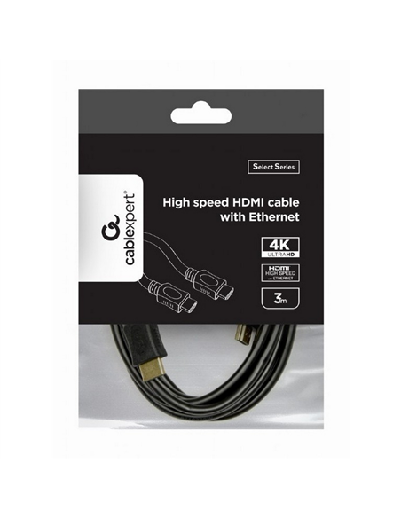 Cablu Video Cablexpert CC-HDMI4L-10, HDMI (M) - HDMI (M), 3m, Negru