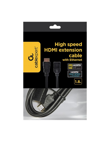 Cablu Video Cablexpert CC-HDMI4X-6, HDMI (M) - HDMI (F), 1,8m, Negru