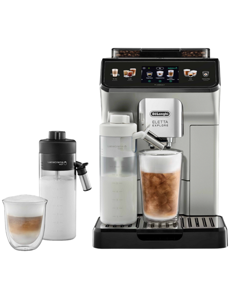 Aparat de cafea DeLonghi ECAM450.65.S, Oțel Inoxidabil | Negru