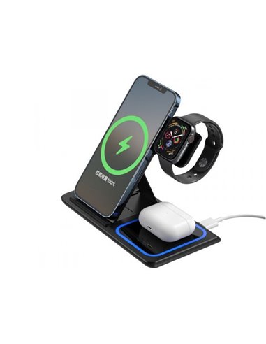 Încărcător wireless XO WX023, 15W, Negru