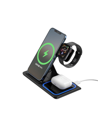 Încărcător wireless XO WX023, 15W, Negru