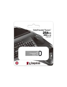 USB Flash накопитель Kingston DataTraveler Kyson, 256Гб, Серебристый 2