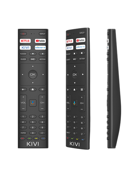 43" QLED SMART TV KIVI 43U770QB, 3840x2160 4K UHD, Android TV, Negru