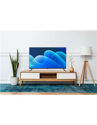 43" QLED SMART TV KIVI 43U770QB, 3840x2160 4K UHD, Android TV, Negru