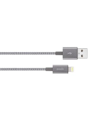 Cablu încărcare și sincronizare Moshi iPhone Lighting USB Cable, USB Type-A/Lightning, 1,2m, Gri