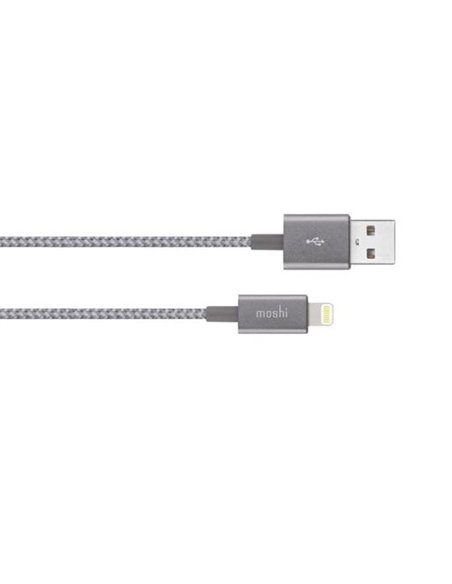 Cablu încărcare și sincronizare Moshi iPhone Lighting USB Cable, USB Type-A/Lightning, 1,2m, Gri