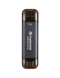 Внешний портативный SSD накопитель Transcend ESD310C, 1 ТБ, Чёрный (TS1TESD310C)