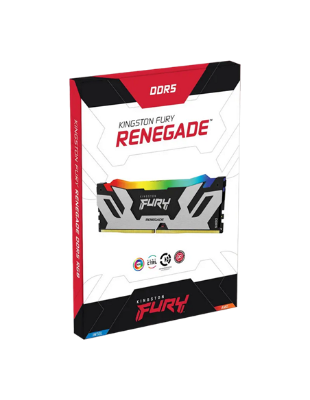 Memorie RAM Kingston FURY Renegade RGB, DDR5 SDRAM, 6400 MHz, 64GB, KF564C32RSAK2-64
