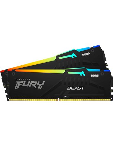 Оперативная память Kingston FURY Beast RGB, DDR5 SDRAM, 5600 МГц, 64Гб, KF556C36BBEAK2-64