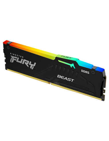 Memorie RAM Kingston FURY Beast RGB, DDR5 SDRAM, 5600 MHz, 64GB, KF556C36BBEAK2-64