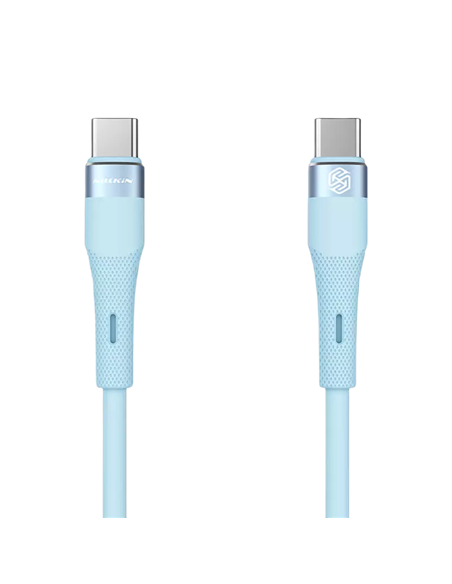Cablu de încărcare Nillkin Type-C to Type-C Cable, Flowspeed, USB Type-C/USB Type-C, 1,2m, Albastru